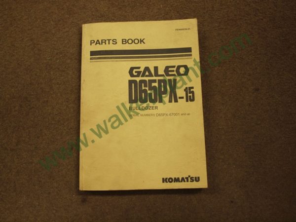 Komatsu Galeo D65PX-15 Bulldozer Parts Book FEN00039-01