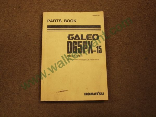 Komatsu Galeo D65PX-15 Bulldozer Parts Book PEPB097201