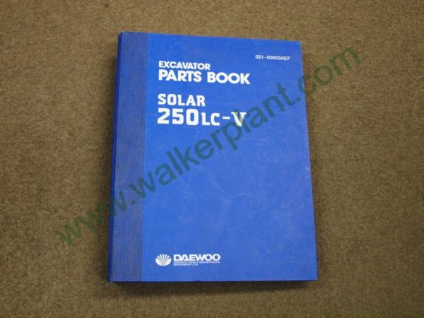 Daewoo Doosan Solar 250LC-V Excavator Parts Book