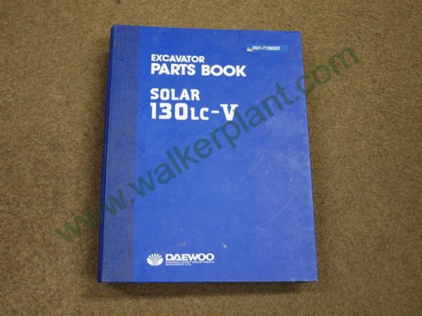 Daewoo Doosan Solar 130LC-V Excavator Parts Book