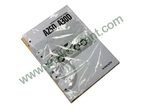 Volvo A25D Dump-truck Hauler Operator's Manual